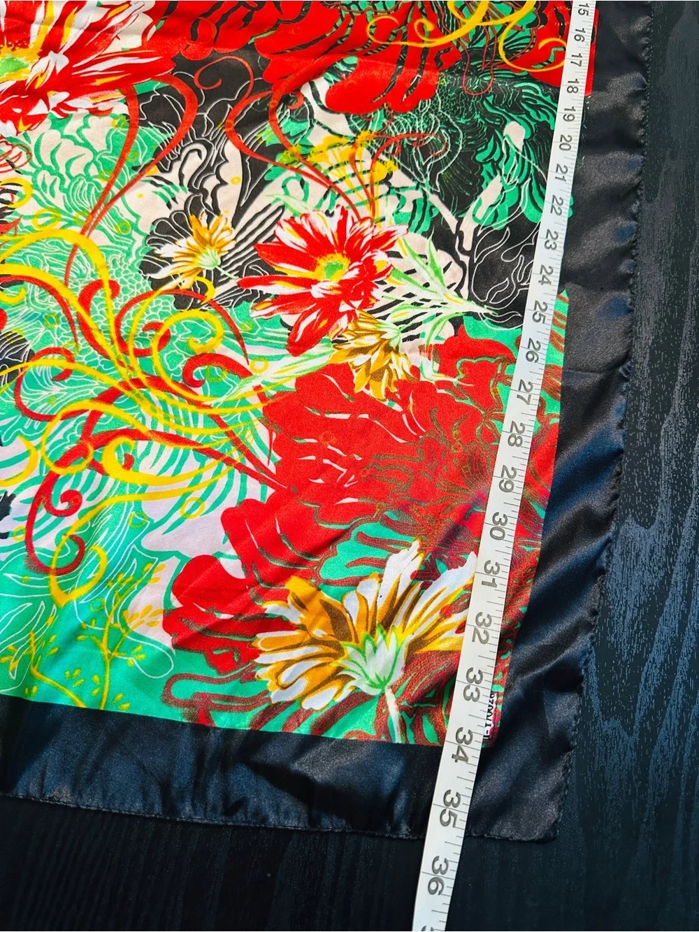 Dolce Vita Paris Floral Square Scarf Tropical Botanical